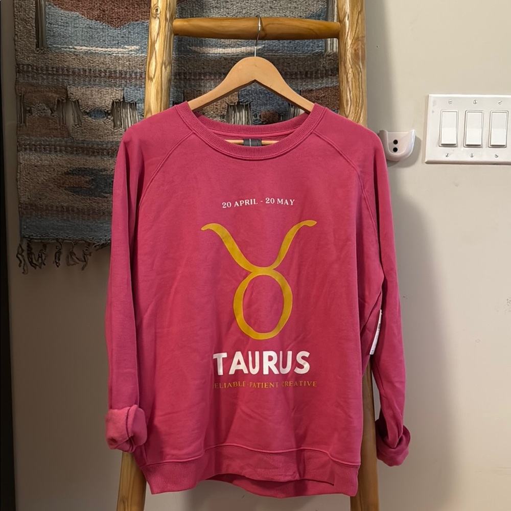 Anthropologie Pink Taurus Sweater